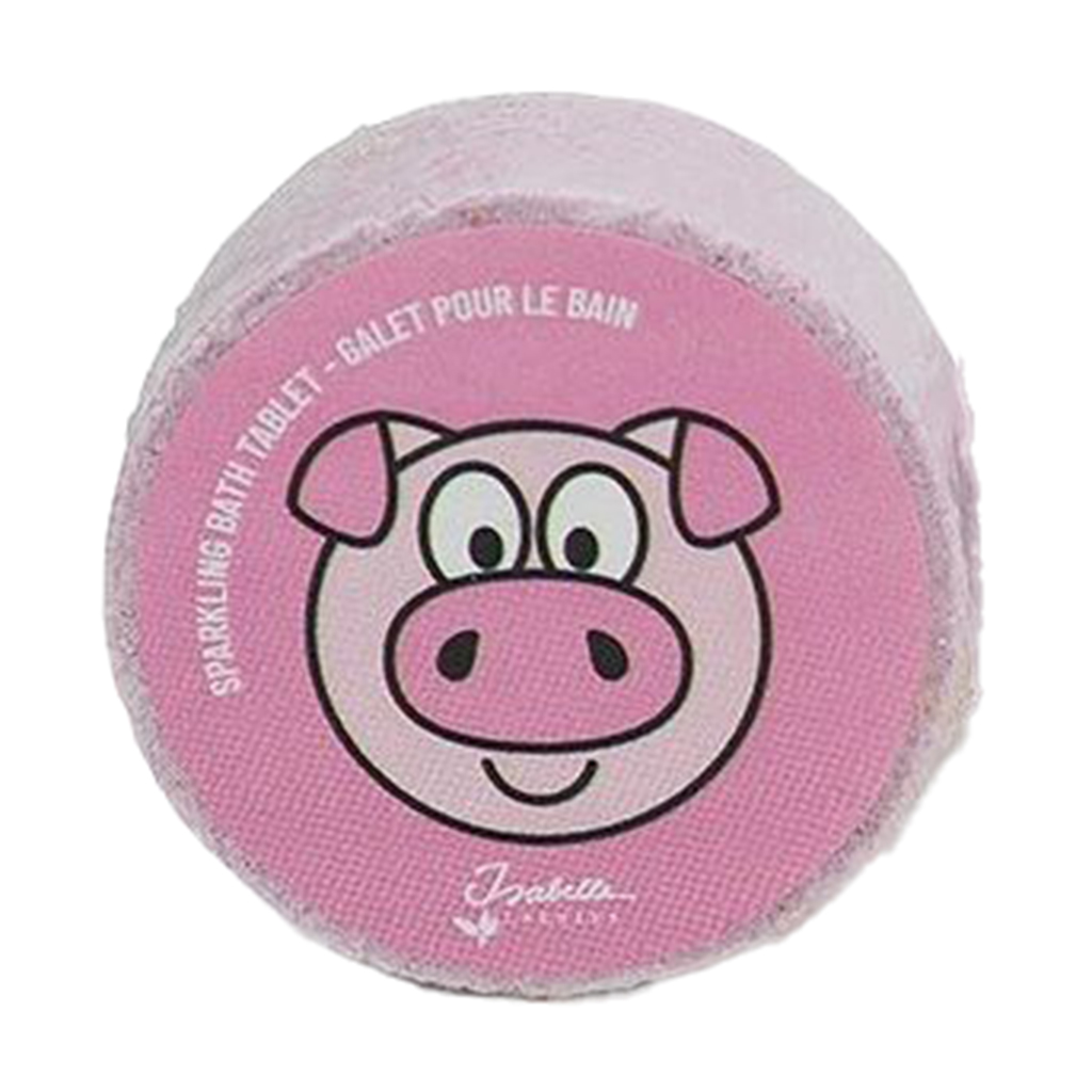 Шипуча таблетка для ванни Isabelle Laurier Sparkling Bath Tablet, Pig-Strawberry, 25 г